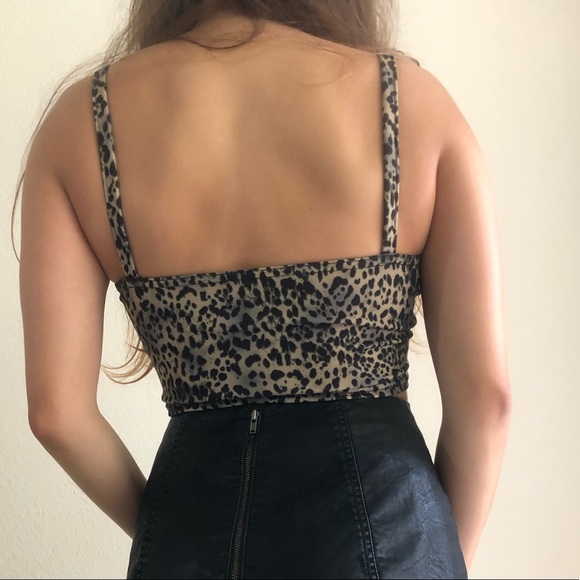 Missguided leopard print underbust bralette - Picture 4 of 5